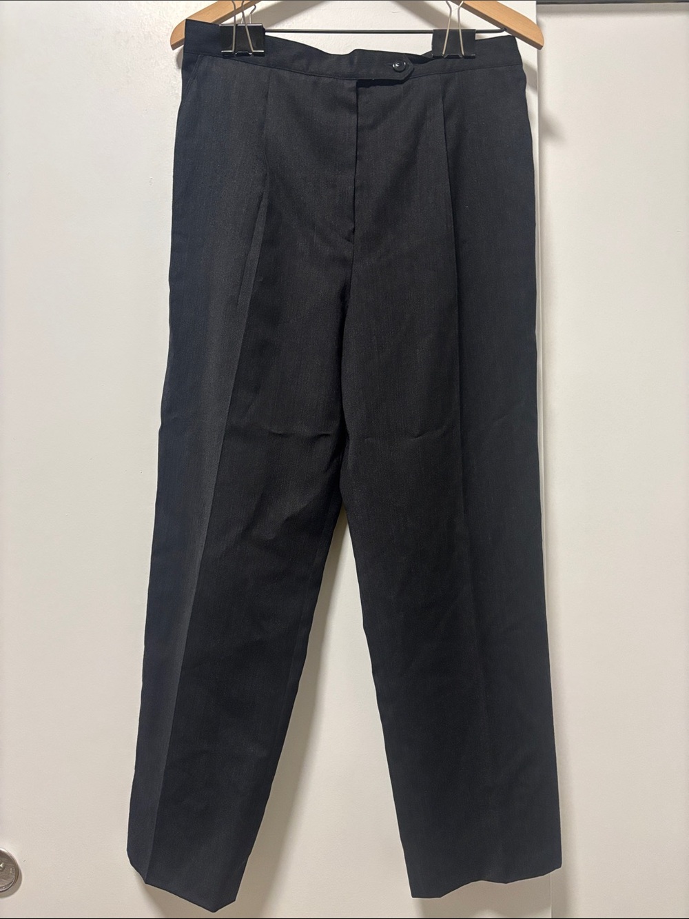 Classic Dark Grey Dress Pants - Tailored Straight Fit
